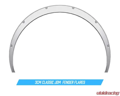 Clinched Flares Classic 3cm Universal Fender Flares - Cl3