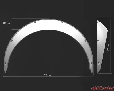 Clinched Flares Classic 9cmUniversal Fender Flares - Cl9