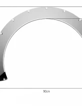 Clinched Flares Glider 12cm Universal Fender Flares                                     - Gl12 - Image 2