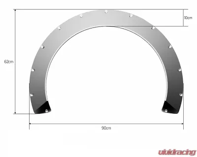 Clinched Flares Glider 12cm Universal Fender Flares - Gl12
