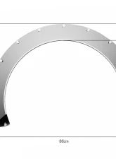 Clinched Flares Glider 7cm Universal Fender Flares                                     - Gl7 - Image 2