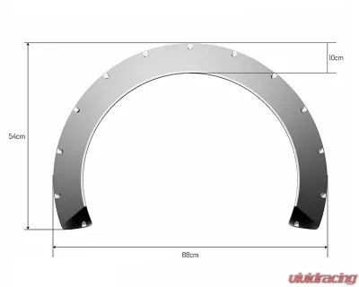 Clinched Flares Glider 7cm Universal Fender Flares - Gl7