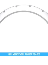 Clinched Flares New School 4cm Universal Fender Flares                                     - NS4 - Image 4