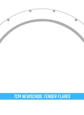 Clinched Flares New School 7cm Universal Fender Flares                                     - NS7 - Image 4