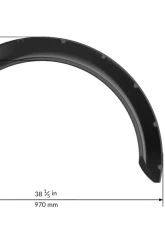 Clinched Flares New School XL 10cm/3.9" Fender Flares                                     - NSXL10 - Image 2