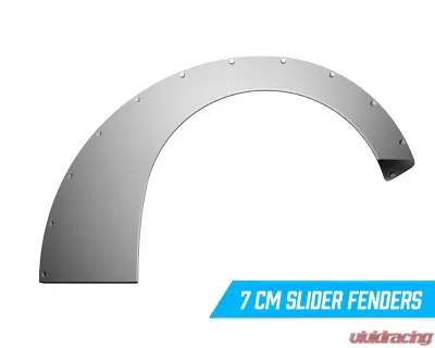 Clinched Flares Slider 7cm Universal Fender Flares - Sl7