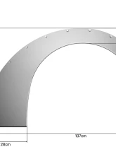 Clinched Flares Slider 7cm Universal Fender Flares                                     - Sl7 - Image 2