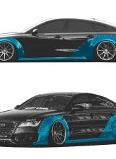 Clinched Flares Widebody Kit with Ducktail Spoiler Audi A7 | RS7 11-20                                     - WBA7 - Image 5