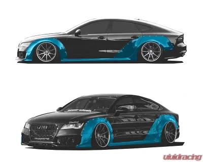 Clinched Flares Widebody Kit with Ducktail Spoiler Audi A7 | RS7 11-20 - WBA7