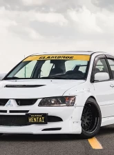 Clinched Flares Widebody Kit without Ducktail Spoiler Mitsubishi Evolution VII - IX 01-07                                     - EVO-7wd - Image 3