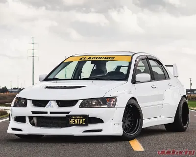 Clinched Flares Widebody Kit without Ducktail Spoiler Mitsubishi Evolution VII - IX 01-07 - EVO-7wd