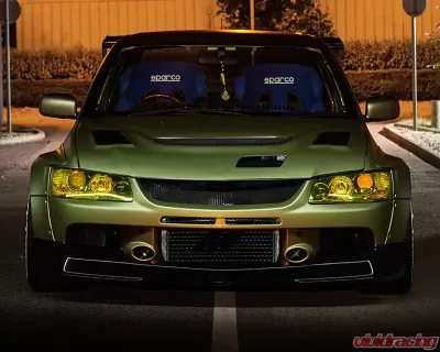 Clinched Flares Widebody Kit without Ducktail Spoiler Mitsubishi Evolution VII - IX 01-07 - EVO-7wd