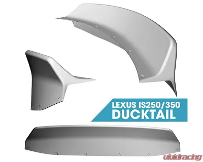 Clinched Flares Widebody Kit with Ducktail Spoiler Lexus IS250 | IS350 06-12 - duck-is350
