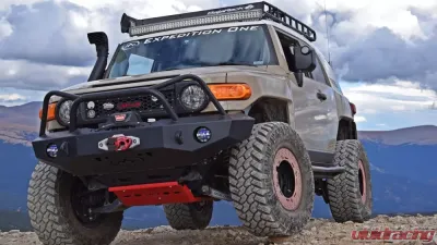 Expedition One Trail Series Diamond Style Front Bumper Toyota FJ Cruiser 2007+ - FJC-FB-DM-BARE