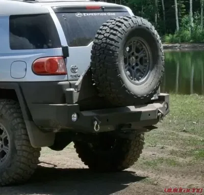 Expedition One Trail Series Rear Bumper w/ Smooth Motion Tire Carrier System Toyota FJ Cruiser 2007-2014 - FJC-RB-STC-BARE