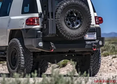 Expedition One Trail Series Rear Bumper w/ Smooth Motion Tire Carrier System Toyota FJ Cruiser 2007-2014 - FJC-RB-STC-BARE