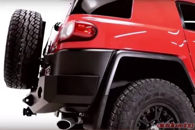Expedition One Trail Series Rear Bumper w/ Smooth Motion Tire Carrier System Toyota FJ Cruiser 2007-2014 - FJC-RB-STC-BARE
