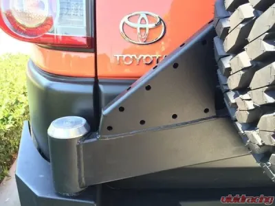Expedition One Trail Series Rear Bumper w/ Smooth Motion Tire Carrier System Toyota FJ Cruiser 2007-2014 - FJC-RB-STC-BARE