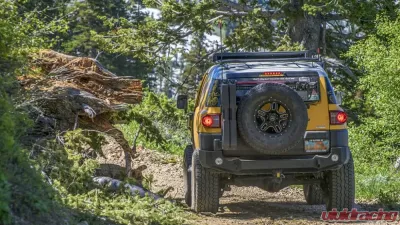 Expedition One Trail Series Rear Bumper w/ Smooth Motion Tire Carrier System Toyota FJ Cruiser 2007-2014 - FJC-RB-STC-BARE