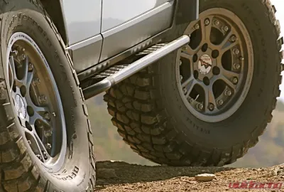 Expedition One Trail Series Rocker Guards with Aluminum Tread Plates for 2007-2014 Toyota FJ Cruiser - FJC-RG-BARE