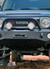 Expedition One Trail Series Bare Metal Standard Hoop Front Bumper Toyota FJ Cruiser 07-14                                     - FJC-FB-H-BARE - Image 5