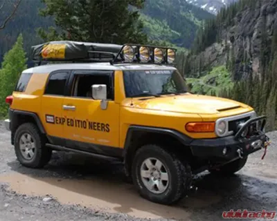 Expedition One Trail Series Bare Metal Standard Hoop Front Bumper Toyota FJ Cruiser 07-14 - FJC-FB-H-BARE