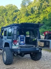 Expedition One Trail Series Rear Bumper w/ Smooth Motion Tire Carrier Jeep Wrangler JK 2007-2017                                     - JK-CTS-RB-STC-BARE - Image 4