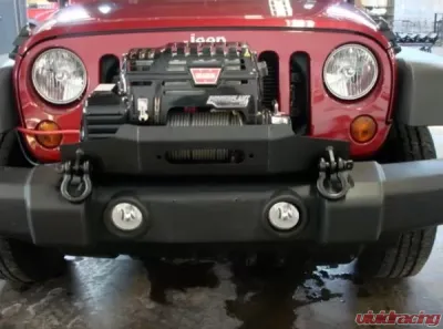Expedition One OEM Powder Coated Winch Mount Jeep Wrangler JK 2007-2017 - JK-OEM-WM-PC