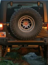 Expedition One Trail Series Rear Bumper w/ Smooth Motion Tire Carrier Jeep Wrangler JK 2007-2017                                     - JK-CTS-RB-STC-BARE - Image 4