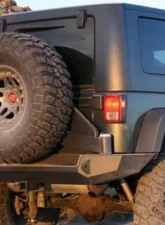 Expedition One Trail Series Rear Bumper w/ Smooth Motion Tire Carrier Jeep Wrangler JK 2007-2017                                     - JK-CTS-RB-STC-BARE - Image 2