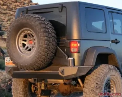 Expedition One Trail Series Rear Bumper w/ Smooth Motion Tire Carrier Jeep Wrangler JK 2007-2017 - JK-CTS-RB-STC-BARE