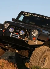 Expedition One Classic Trail Series Full Width Front Bumper Jeep Wrangler JK 2007-2017                                     - JK-CTS-FB-BARE - Image 6