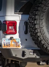 Expedition One License Plate Mount Jeep Wrangler JL 2018+                                     - JL-LPB-DS - Image 3