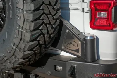Expedition One Core Series 2 Rear Bumper w/ Smooth Motion Tire Carrier System Jeep Wrangler JL 2018+ - JL18-CS2-RB-STC-BARE