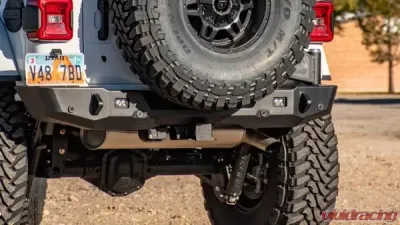 Expedition One Core Series 2 Rear Bumper w/ Smooth Motion Tire Carrier System Jeep Wrangler JL 2018+ - JL18-CS2-RB-STC-BARE