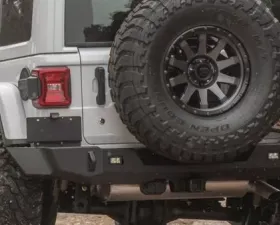 Expedition One Trail Series 2 Rear Bumper w/ Smooth Motion Tire Carrier System Jeep Wrangler JL 2018+