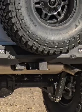 Expedition One Trail Series 2 Rear Bumper w/ Smooth Motion Tire Carrier System Jeep Wrangler JL 2018+                                     - JL18-TS2-RB-STC-BARE - Image 4