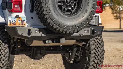 Expedition One Trail Series 2 Rear Bumper w/ Smooth Motion Tire Carrier System Jeep Wrangler JL 2018+ - JL18-TS2-RB-STC-BARE