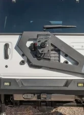 Expedition One Trail Series 2 Rear Bumper w/ Smooth Motion Tire Carrier System Jeep Wrangler JL 2018+                                     - JL18-TS2-RB-STC-BARE - Image 6