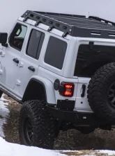 Expedition One Trail Series 2 Rear Bumper w/ Smooth Motion Tire Carrier System Jeep Wrangler JL 2018+                                     - JL18-TS2-RB-STC-BARE - Image 7