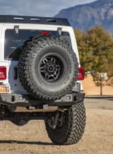 Expedition One Trail Series 2 Rear Bumper w/ Smooth Motion Tire Carrier System Jeep Wrangler JL 2018+                                     - JL18-TS2-RB-STC-BARE - Image 8