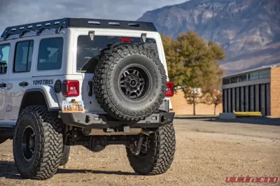 Expedition One Trail Series 2 Rear Bumper w/ Smooth Motion Tire Carrier System Jeep Wrangler JL 2018+ - JL18-TS2-RB-STC-BARE