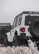 Expedition One Trail Series 2 Rear Bumper w/ Smooth Motion Tire Carrier System Jeep Wrangler JL 2018+                                     - JL18-TS2-RB-STC-BARE - Image 9