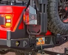 Expedition One Trail Series Dual Swing Rear Bumper Jeep Gladiator JT 2019+