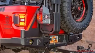 Expedition One Trail Series Dual Swing Rear Bumper Jeep Gladiator JT 2019+ - JTGLDTR19+RB-DSTC-BARE
