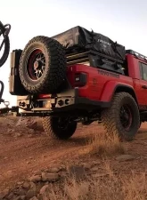 Expedition One Trail Series Dual Swing Rear Bumper Jeep Gladiator JT 2019+                                     - JTGLDTR19+RB-DSTC-BARE - Image 4