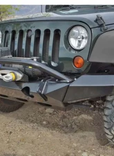 Expedition One Mule Equipment Stubby Front Bumper Jeep Wrangler                                     - MULE-FB-STUBBY-PC - Image 2