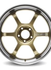 Advan R6 Wheel 18x10.5 5x114.3 24mm Machining & Racing Brass Gold                                     - YA68L24EMBZ - Image 2