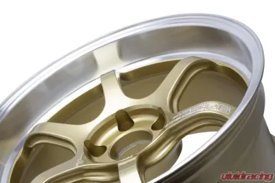 Advan R6 Wheel 18x10.5 5x114.3 24mm Machining & Racing Brass Gold - YA68L24EMBZ