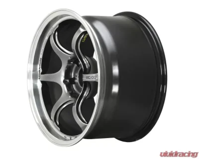 Advan RG-D2 Wheel 15x5.5 4x100 38mm Machining & Racing Hyper Black - YAT5B38AHB